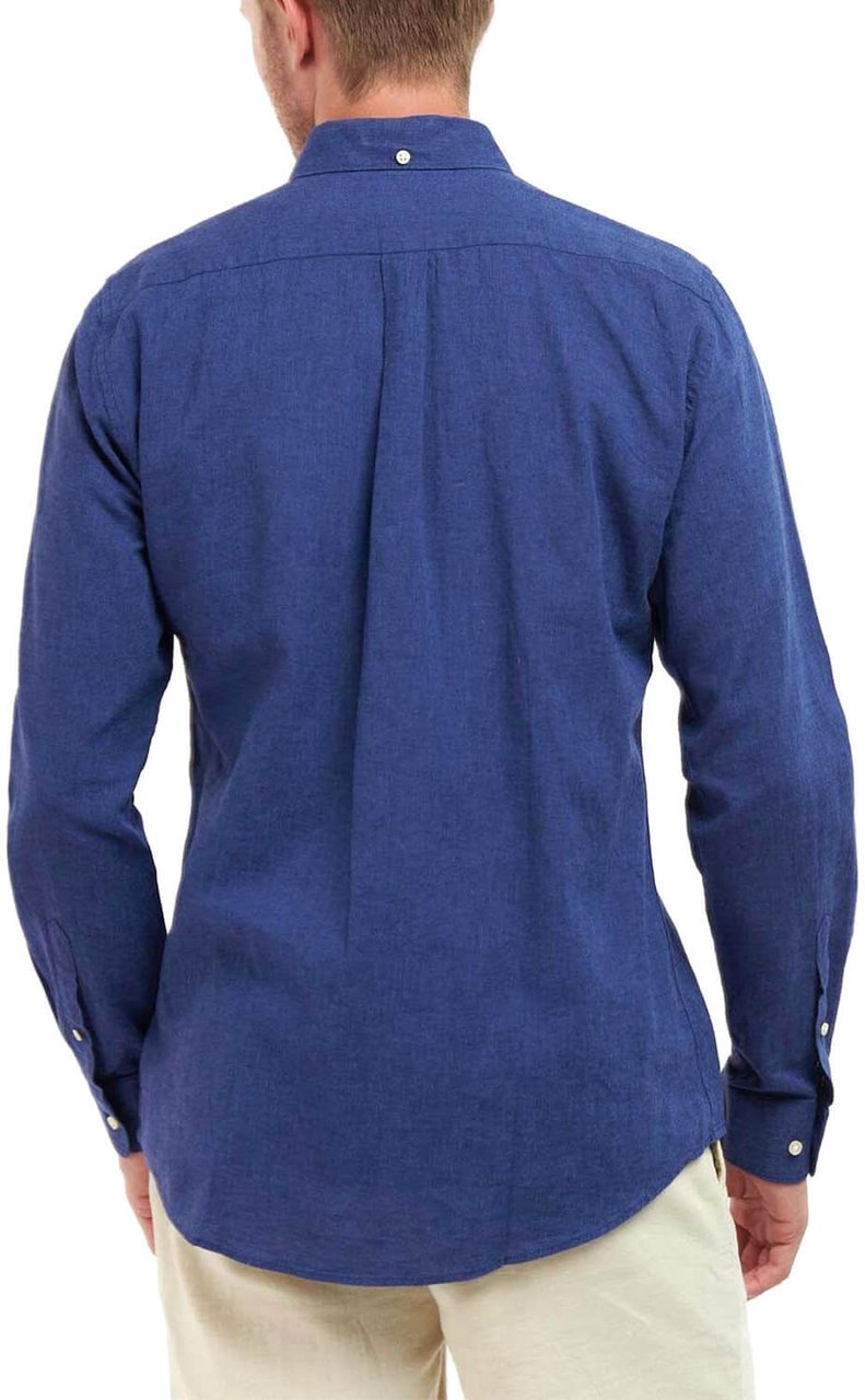 Barbour Shirts Blue Blauw