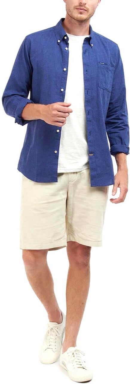 Barbour Shirts Blue Blauw