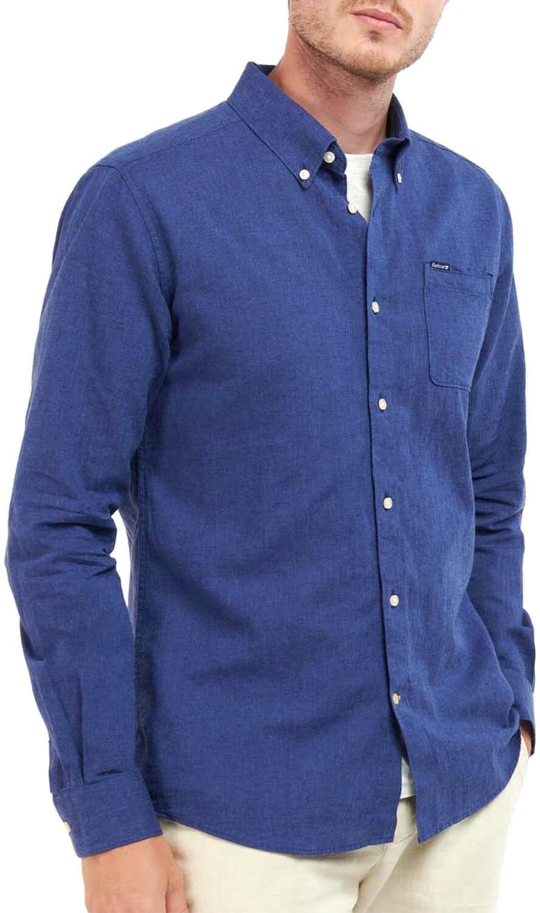 Barbour Shirts Blue Blauw