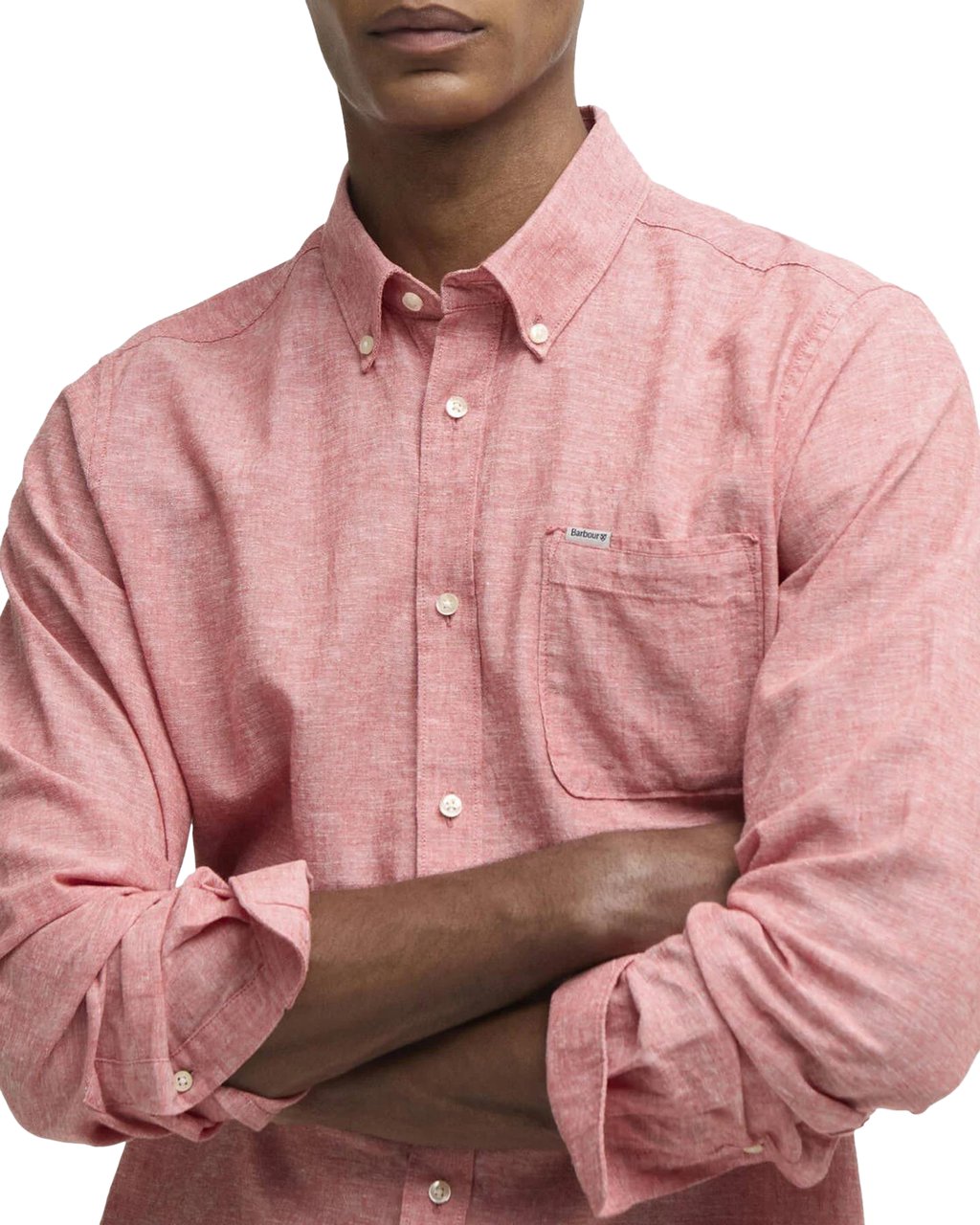 Barbour Heren Nelson Tailored Shirt Rood Rood