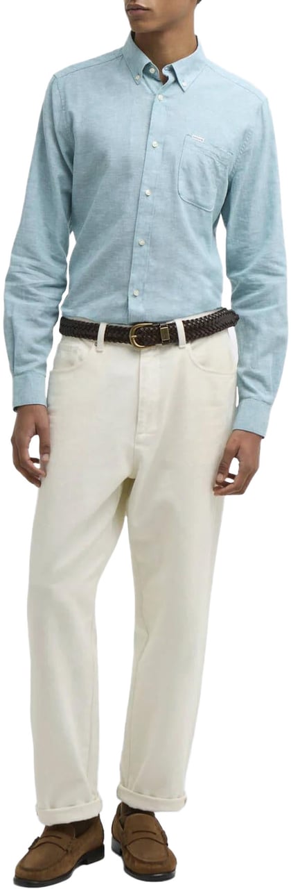 Barbour Heren Nelson Tailored Shirt Groen Groen