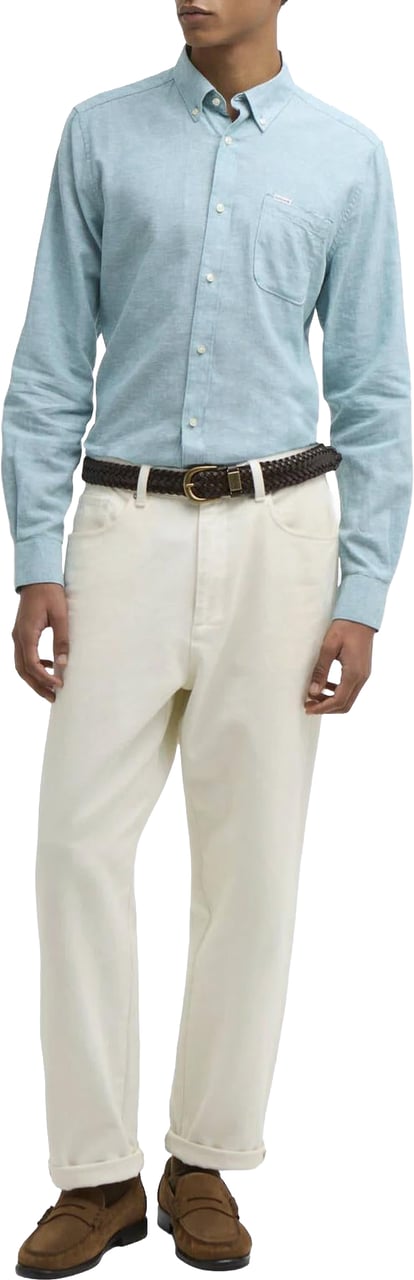 Barbour Heren Nelson Tailored Shirt Groen Groen