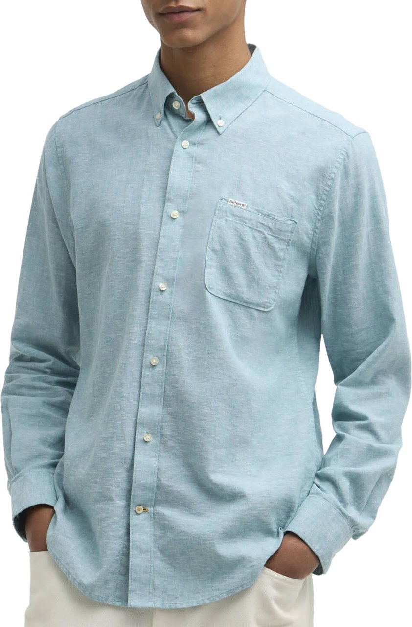 Barbour Heren Nelson Tailored Shirt Groen Groen
