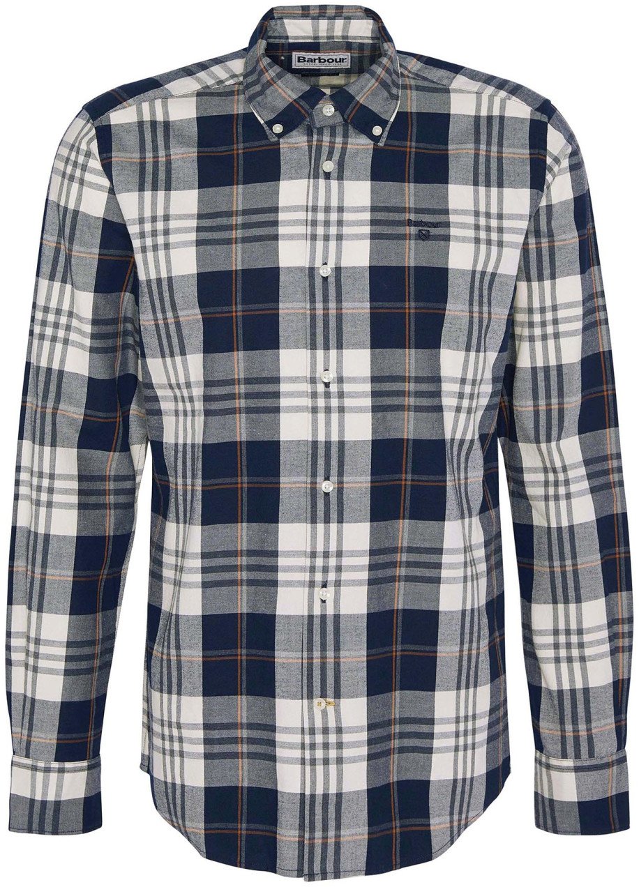 Barbour Shirts Blue Blauw