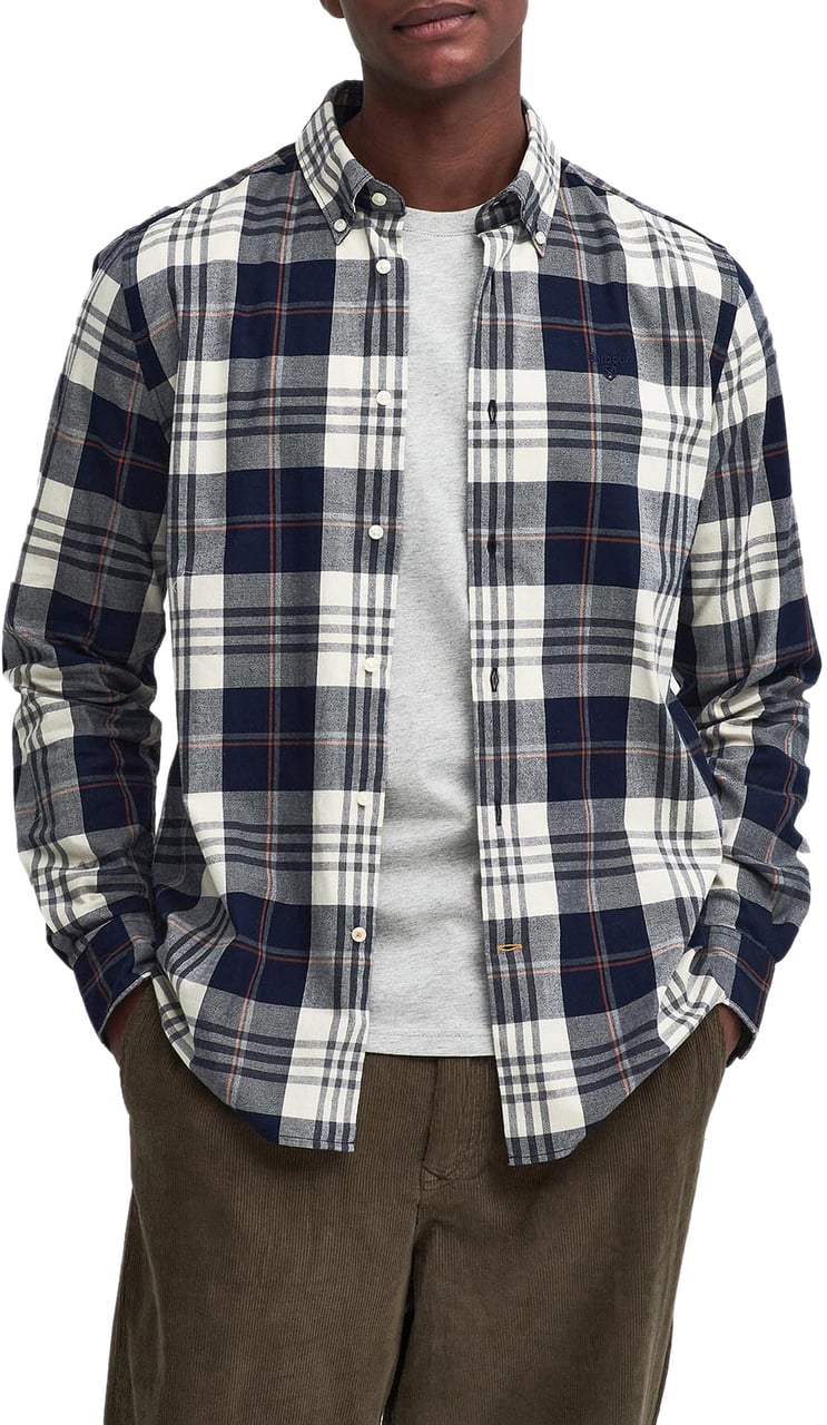 Barbour Shirts Blue Blauw