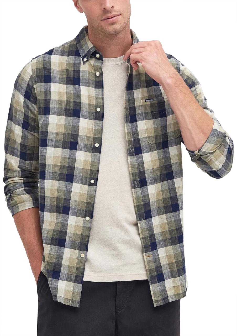 Barbour Shirts Green Groen