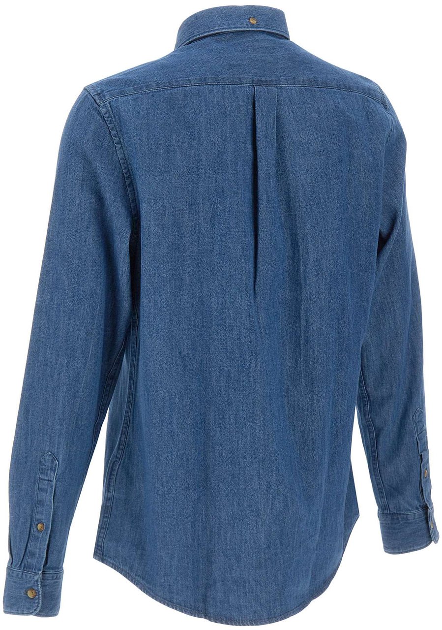 Barbour Shirts Blue Blauw