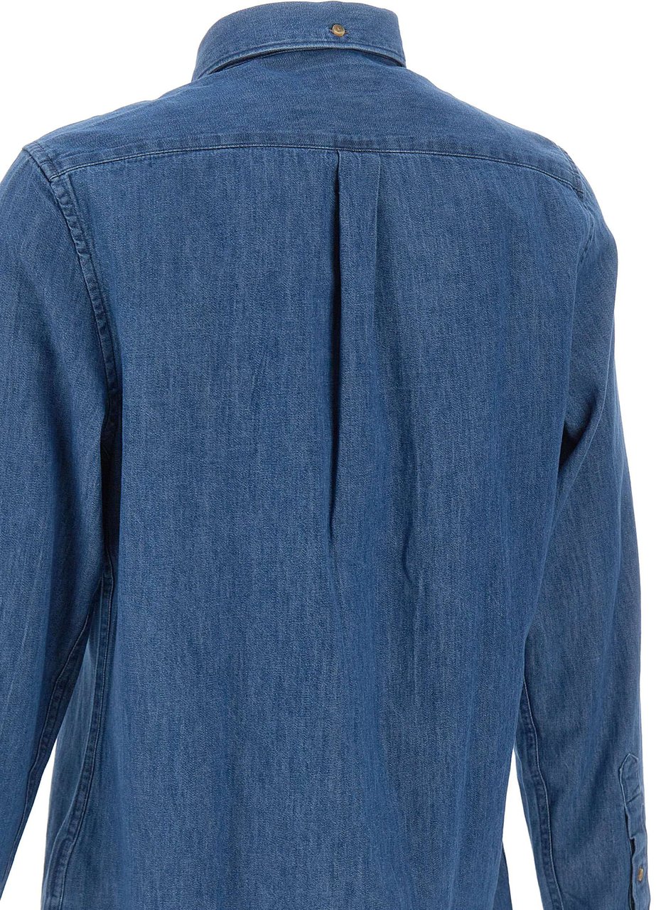 Barbour Shirts Blue Blauw