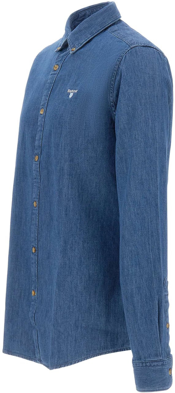 Barbour Shirts Blue Blauw