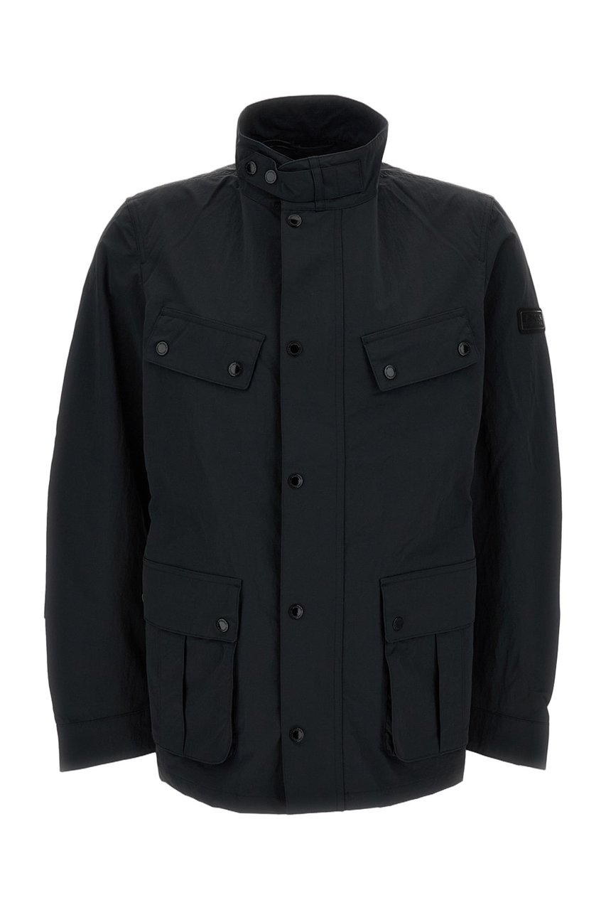 Barbour Modern Duke Black Rain Jacket Zwart