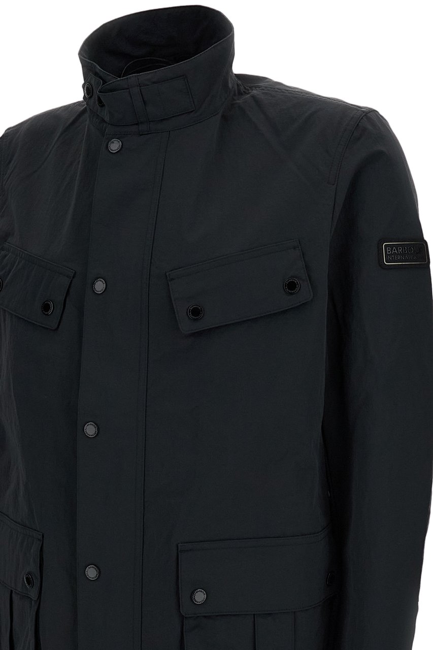 Barbour Modern Duke Black Rain Jacket Zwart