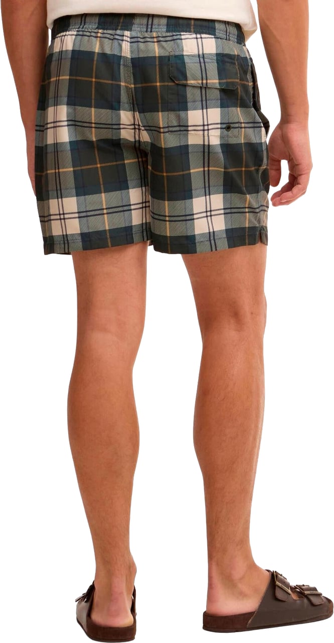 Barbour Heren Staple Tartan Swim Short bodywarmer Groen