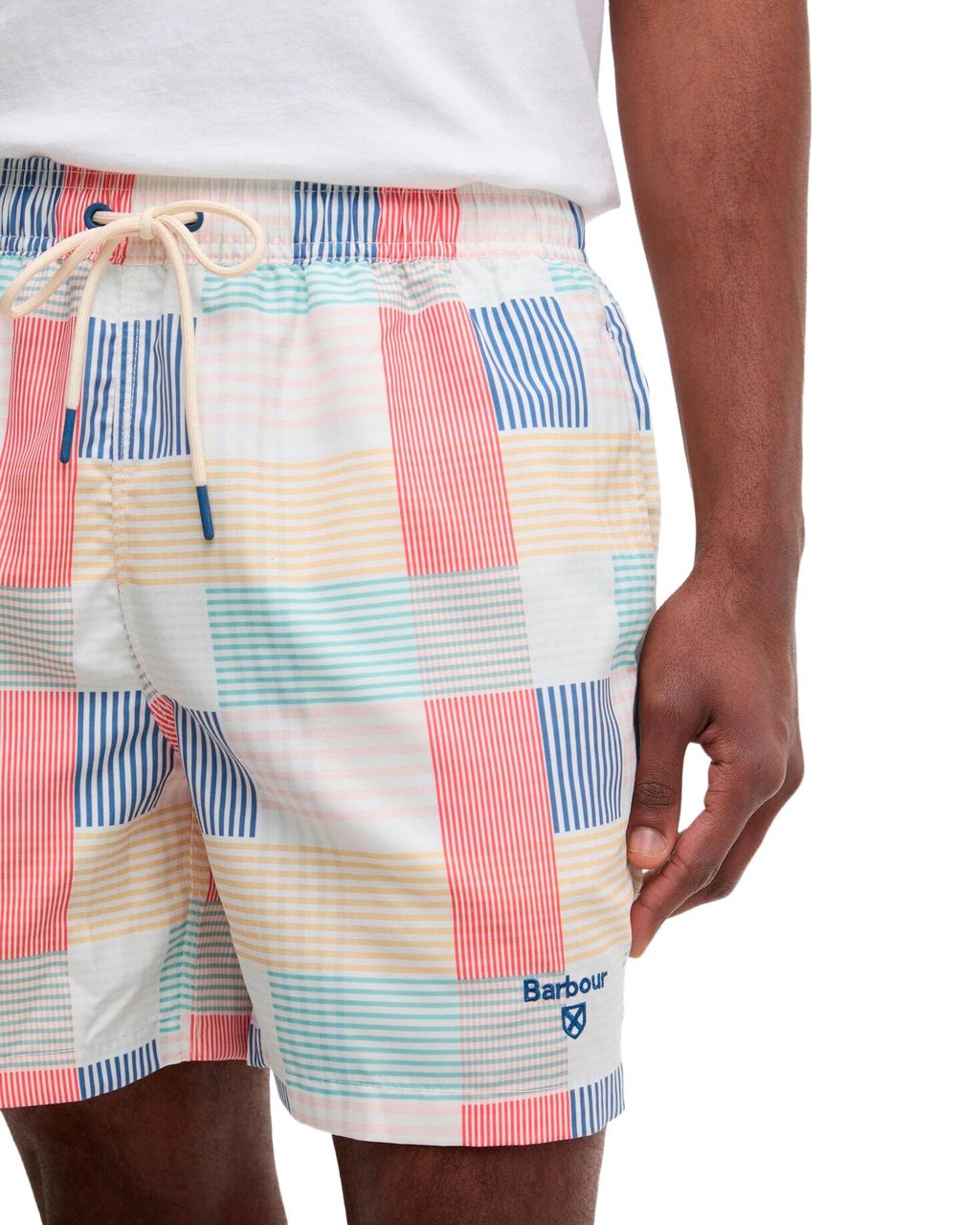 Barbour Heren Patch Swim Short Wit