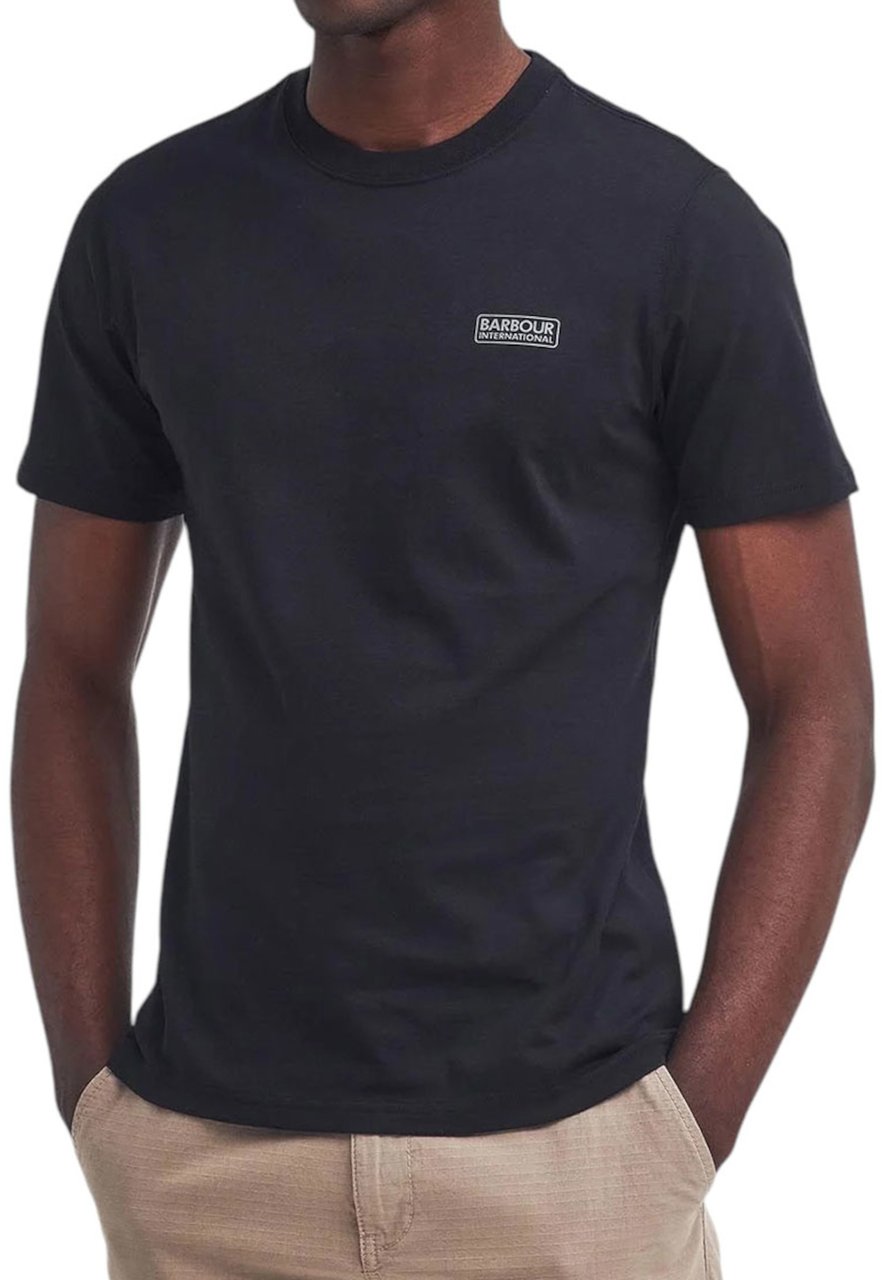 Barbour T-Shirts And Polos Black Zwart