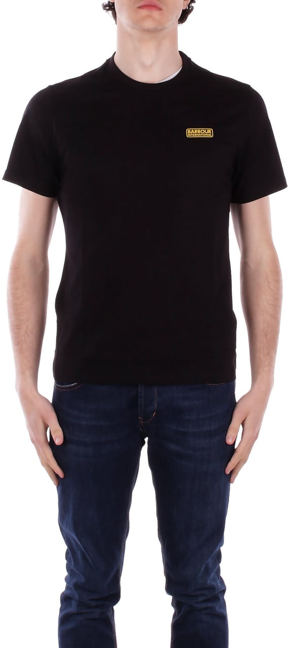 Barbour T-Shirts And Polos Black Zwart