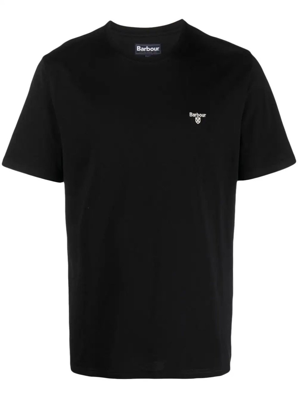Barbour essential sport tee black Zwart