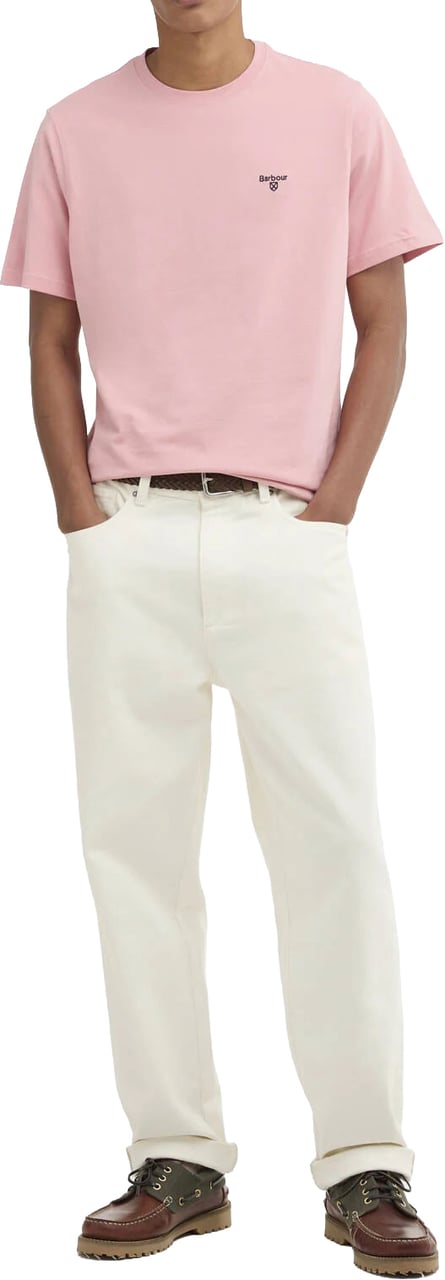 Barbour T-Shirts And Polos Mineral Pink Roze