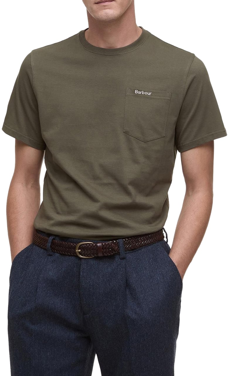 Barbour T-Shirts And Polos Uniform Green Groen