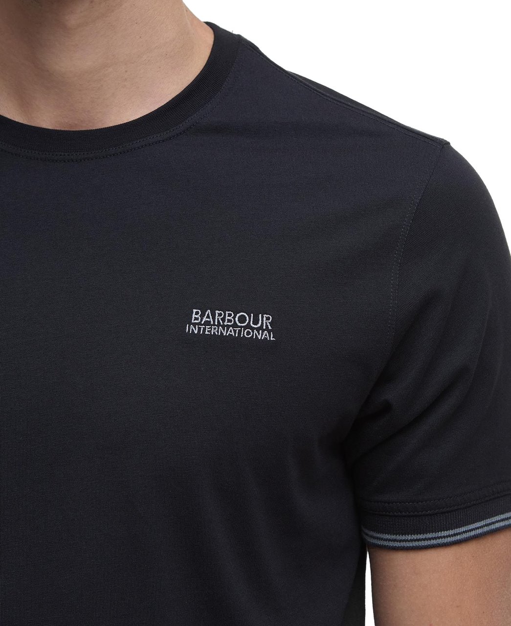 Barbour T-Shirts And Polos Black Zwart