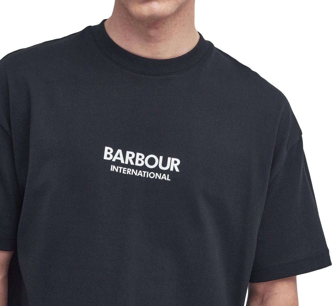 Barbour T-Shirts And Polos Black Zwart