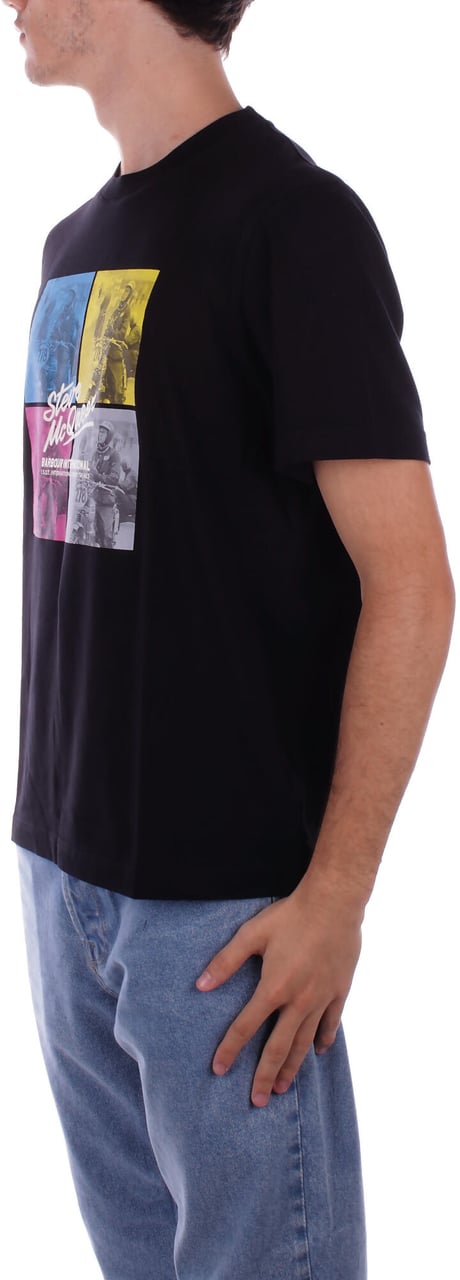Barbour T-Shirts And Polos Black Zwart