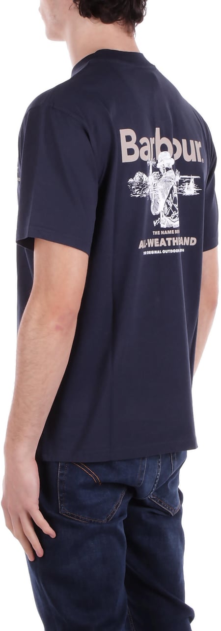 Barbour T-Shirts And Polos Blue Blauw