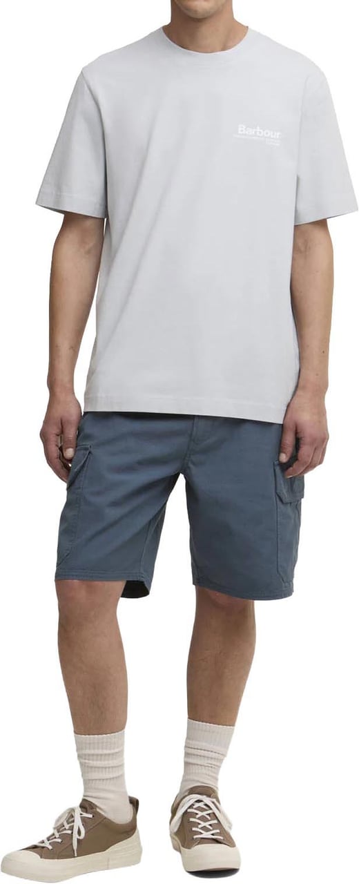 Barbour Barbour - Wildfell relaxed graphic t-shirt - MTS1551 - BU21 Blue haze Blauw