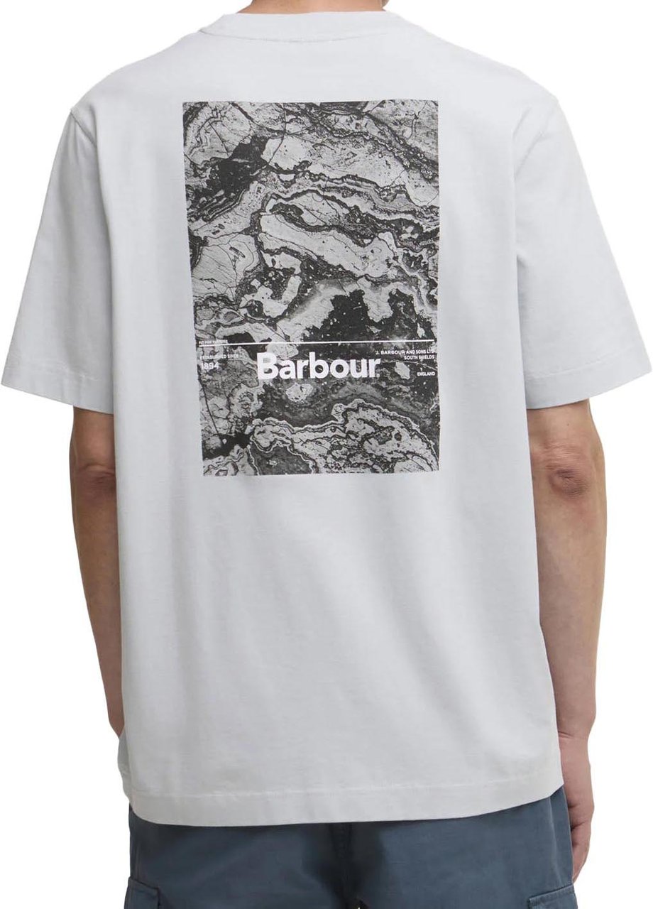 Barbour Barbour - Wildfell relaxed graphic t-shirt - MTS1551 - BU21 Blue haze Blauw