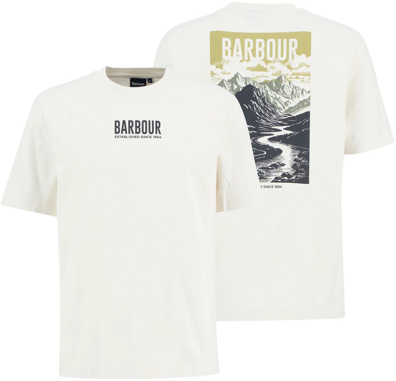 Barbour - Wildfell relaxed graphic t-shirt - MTS1552 - BE13 Neutral Wit
