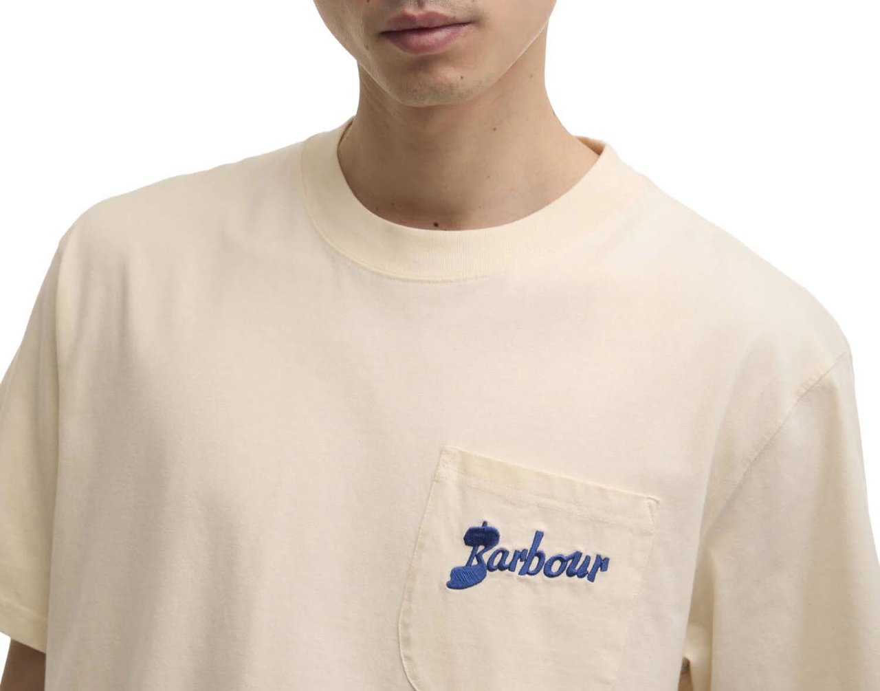Barbour - Links os t-shirt - MTS1556 - BE13 Neutral Wit