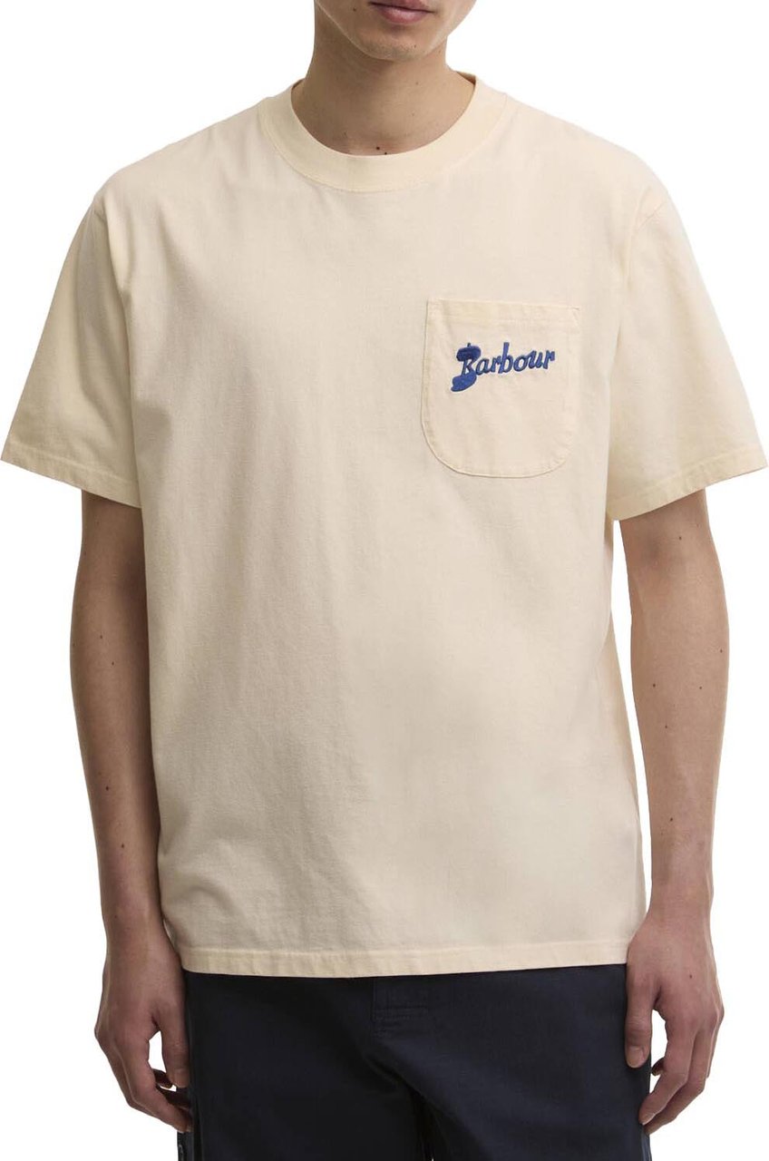 Barbour - Links os t-shirt - MTS1556 - BE13 Neutral Wit