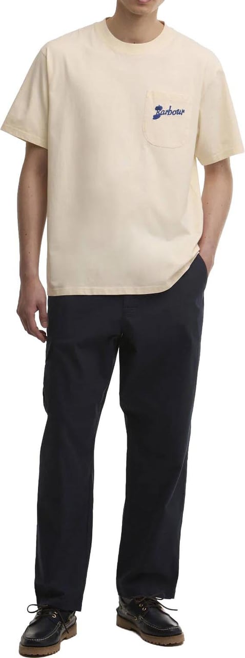 Barbour - Links os t-shirt - MTS1556 - BE13 Neutral Wit