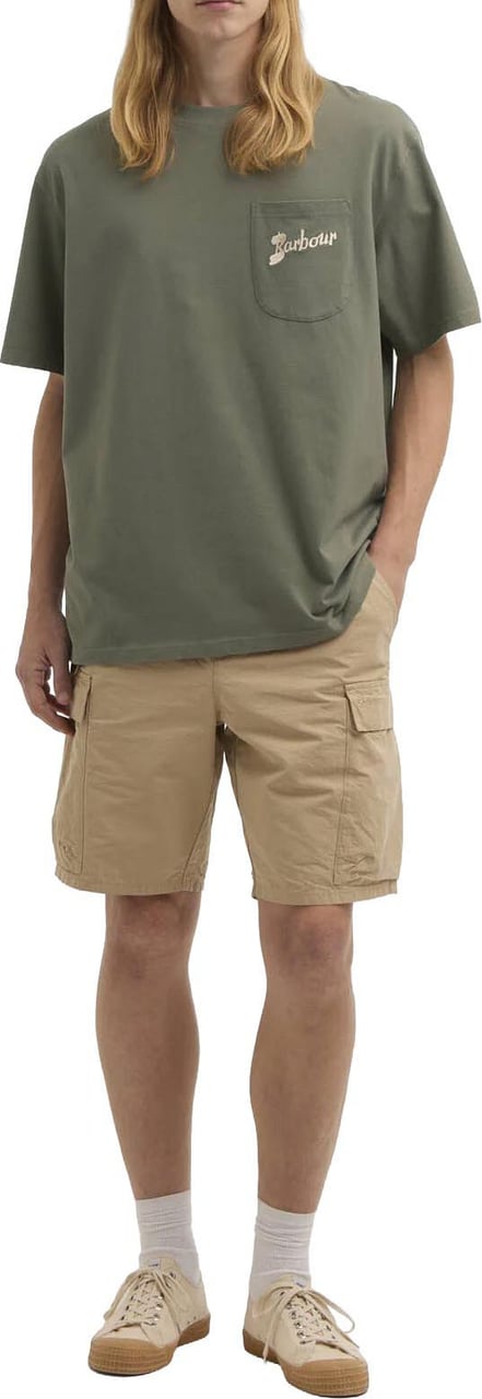 Barbour - Links os t-shirt - MTS1556 - GN68 Green slate Groen