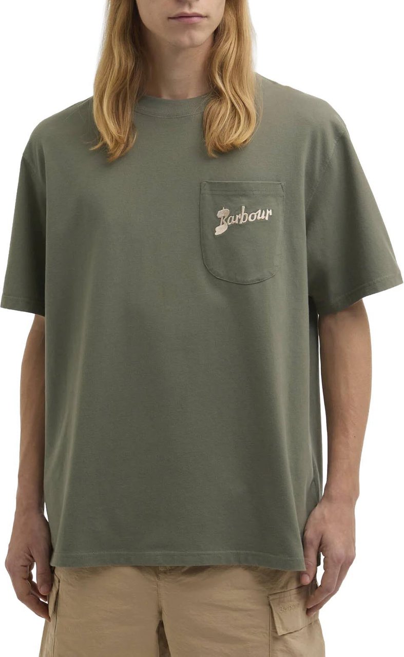 Barbour - Links os t-shirt - MTS1556 - GN68 Green slate Groen