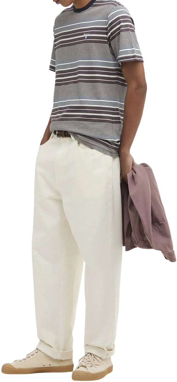 Barbour Heren Steelrigg Stripe T-Shirt Blauw