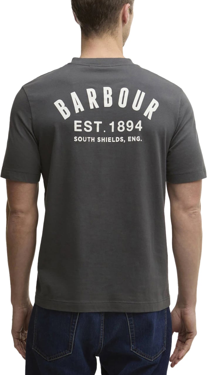 Barbour T-Shirts And Polos Asphalt Donkergrijs
