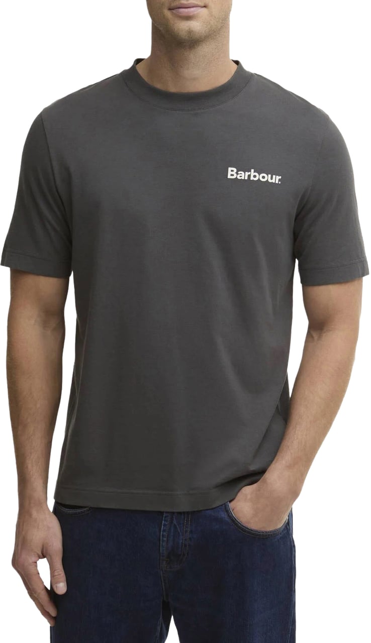 Barbour T-Shirts And Polos Asphalt Donkergrijs