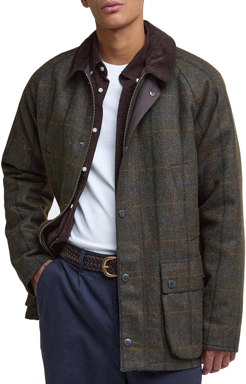 Barbour Heren Bedale Check Woll Jacket Bruin Bruin