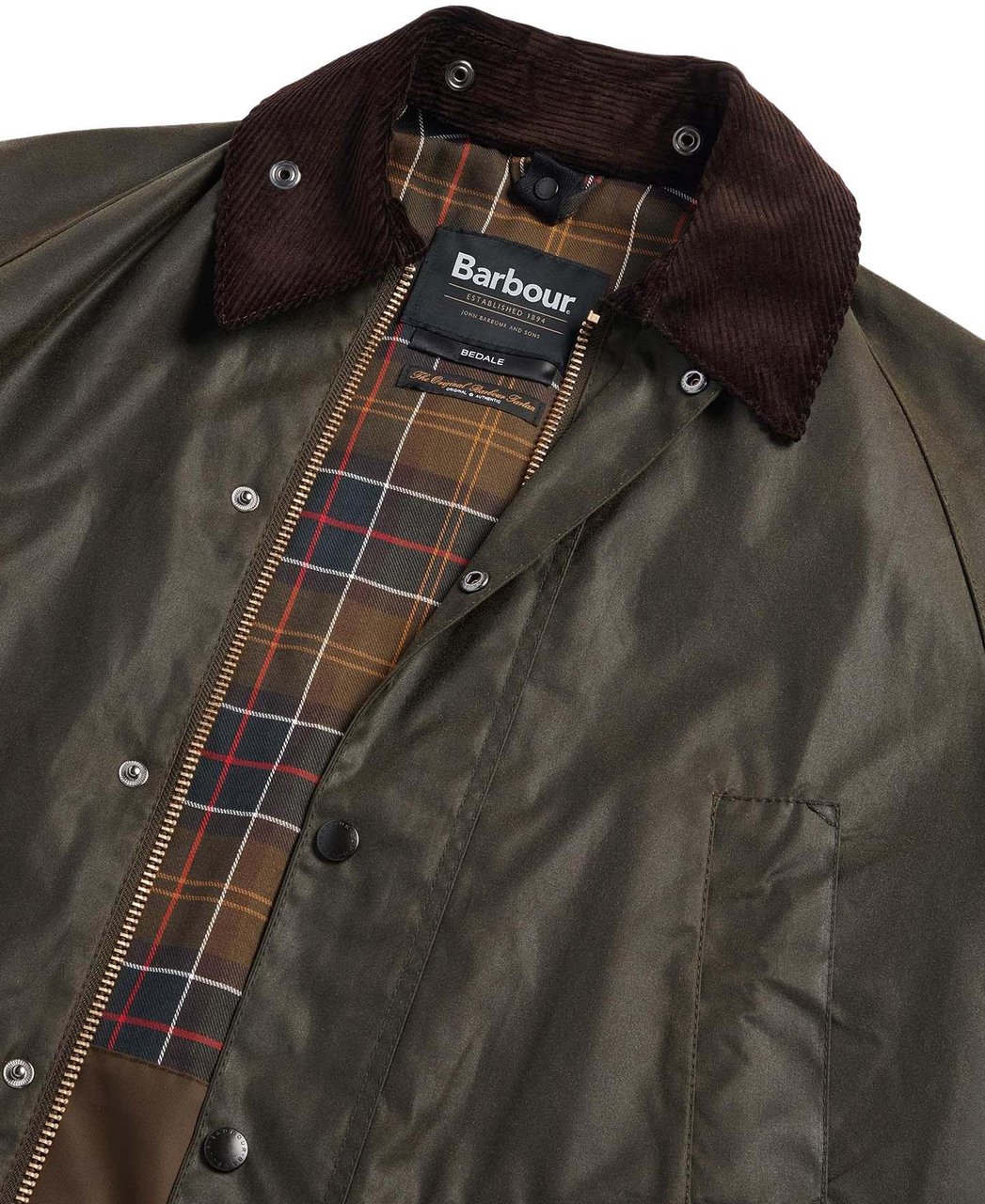 Barbour Heren BEDALE WAX JACKET Groen