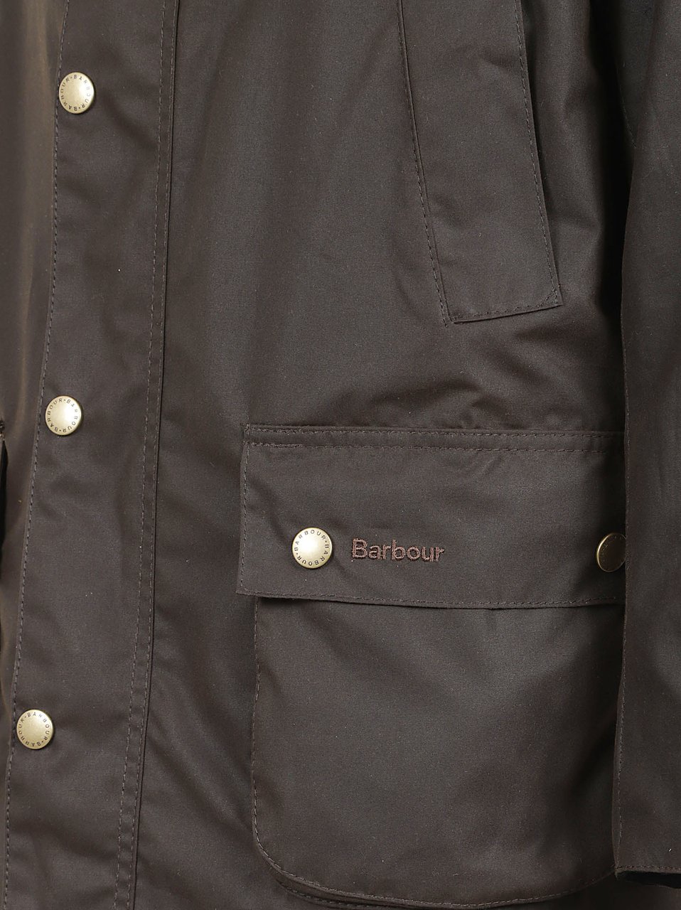 Barbour Classic Waxed Cotton Jacket with Corduroy Collar Zwart