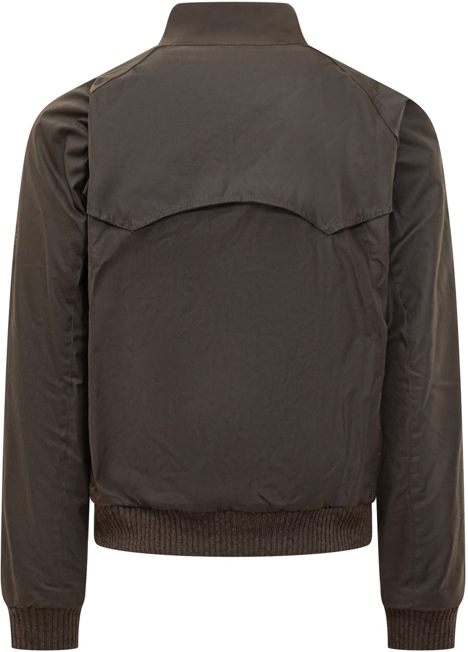 Barbour Barbour Giacca Bomber Marrone Cerata Groen