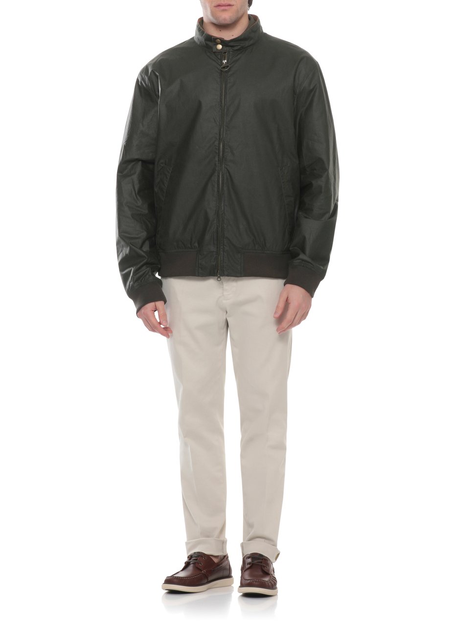 Barbour Green Lightweight Royston Cotton Jacket Grijs