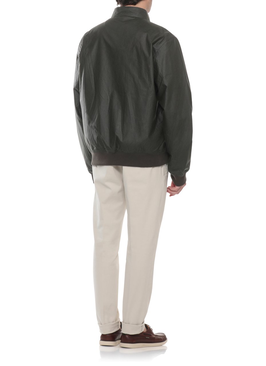 Barbour Green Lightweight Royston Cotton Jacket Grijs