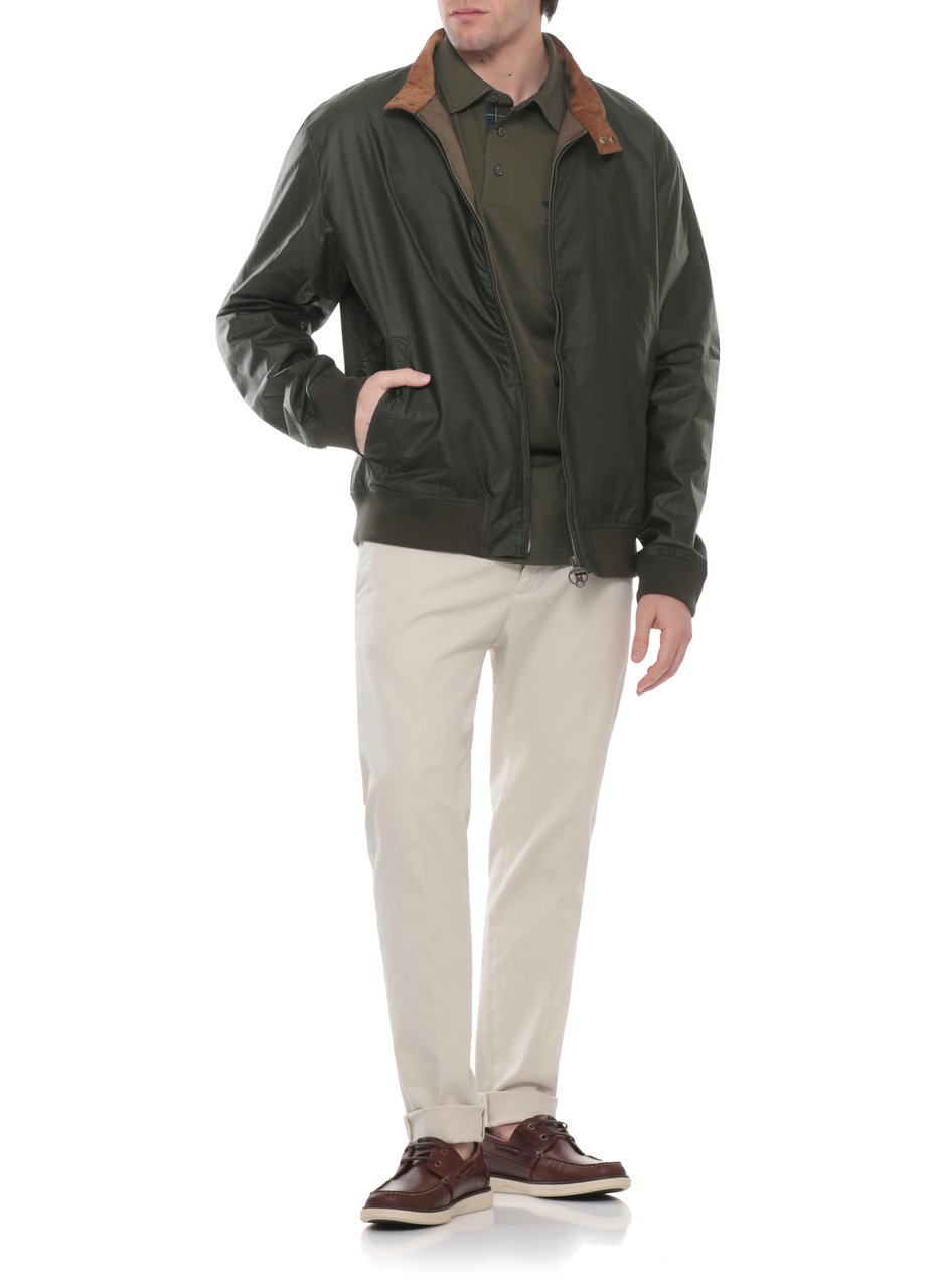 Barbour Green Lightweight Royston Cotton Jacket Grijs