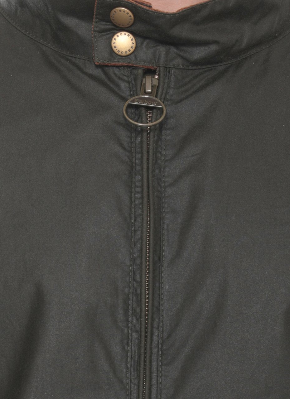 Barbour Green Lightweight Royston Cotton Jacket Grijs