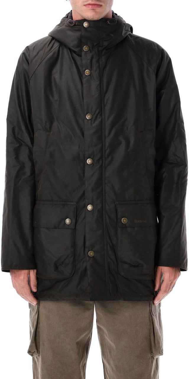 Barbour Bedale Wax Parka Verde Groen