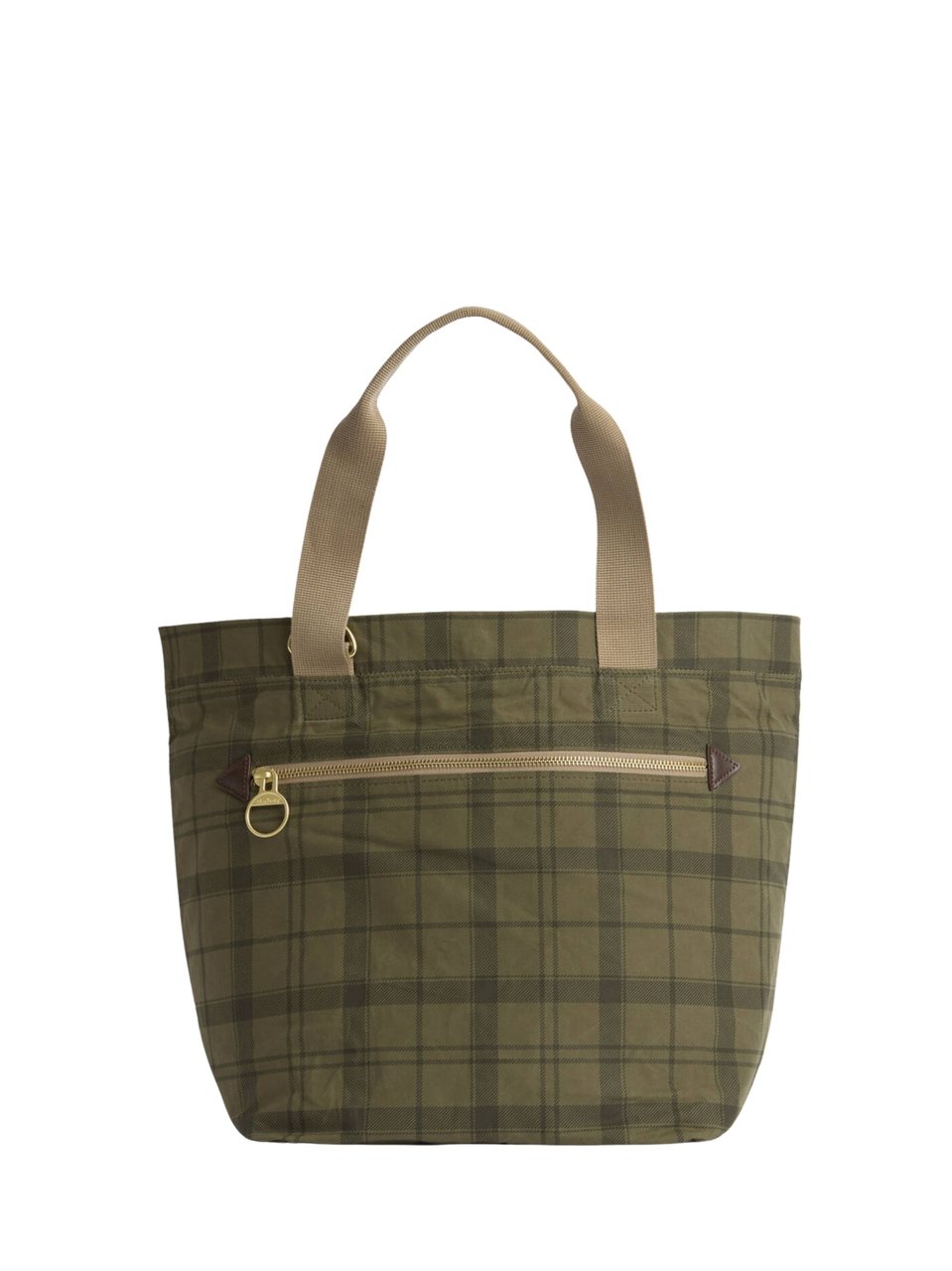 Barbour Checkered Transport Carry-All Tote Bag Zwart