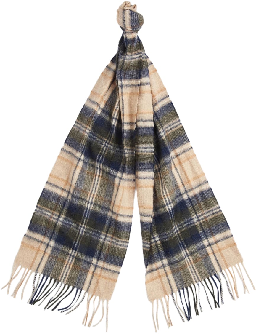 Barbour Scarfs Sand Beige Plaid Beige