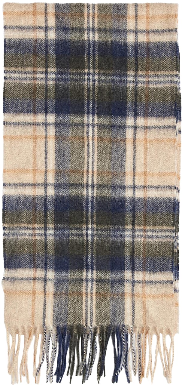 Barbour Scarfs Sand Beige Plaid Beige