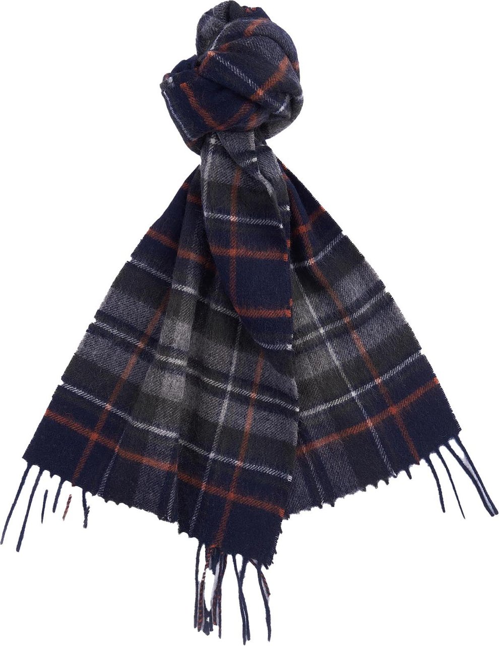 Barbour Scarfs Navy Dark Ginger Navy
